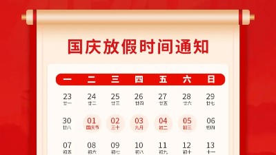 盛世華誕，喜迎國慶，靈科超聲波2024年國慶<i style='color:red'>放假</i>通知